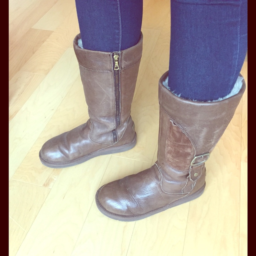 UGG Espresso Brown Classic Riding Boots
